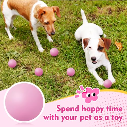 Soulchen 40mm Glow in The Dark Table Tennis Balls Bulk, Carnival Game Night, Neon Birthday Party Favors, Classroom Rewards, Goodie Bag Filler, Pet Playmate - color: Pastel Pink, size: Solid