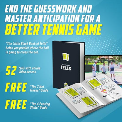 The Little Black Book of Tells - Master Tennis Anticipation, Strategy & Tactics with 52 Tells and Video Access - Learn Essential Tips and Insights on Ball Prediction for Poaching, Alley & Lob Coverage