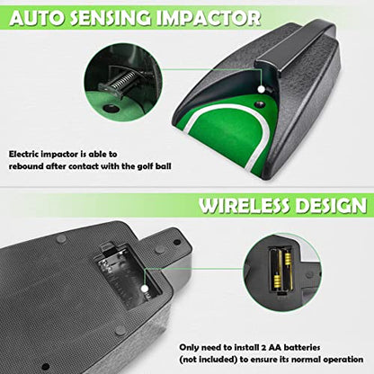 Golf Automatic Putting Cup, Practice Return Machine, Auto Putting Returner, Indoor/Outdoor Yard Office