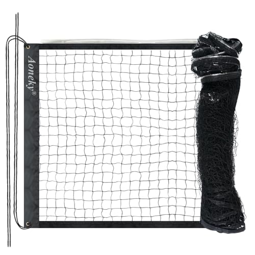 Aoneky Glow in The Dark LED Light Up 32ft Portable Volleyball Net