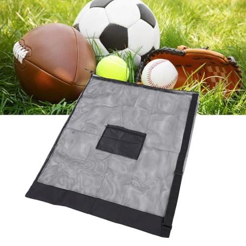 Estink Sports Ball Net Bag PU Basketball Net Bag Holds Balls Portable Gear Carrier with Open Mesh Access for Practice Game Days Teams Schools