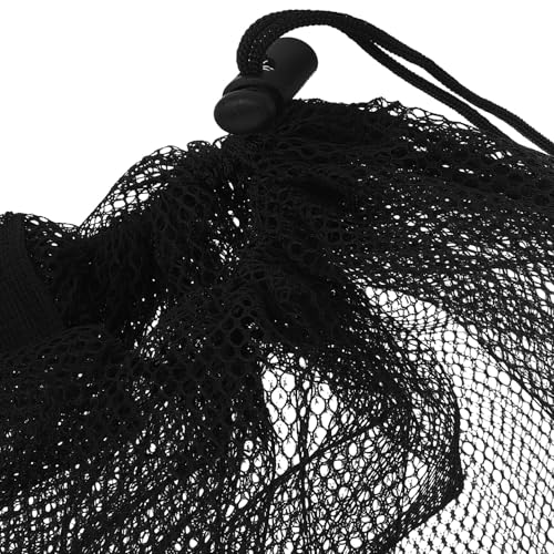 Hemoton Heavy-duty Mesh Drawstring Basketball Soccer Volleyball Ball Carrier Bag Large Capacity Single Shoulder Sports Equipment Storage Sack for Outdoor Team Sports
