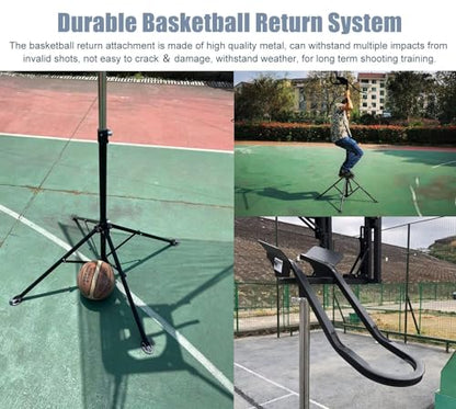 Basketball Hoop Returner Shot Return Apparatus Shooting Machine Standing Aid Kid Adult Player - Attachment