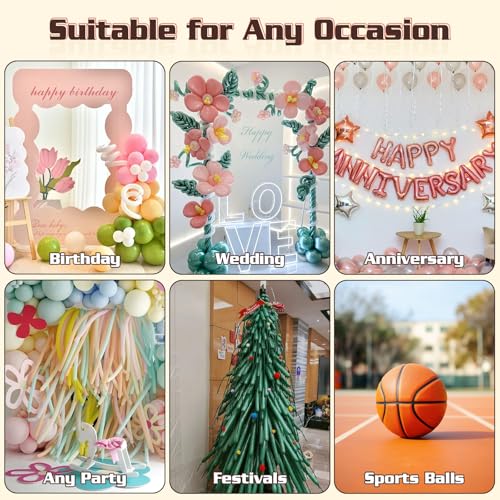 Balloon Pump Electric Air Pumps, 2-in-1 Electric Air Balloon Pump，Balloon Inflator for 260q,Foil, Latex Balloons and Sport Balls - style: Pink