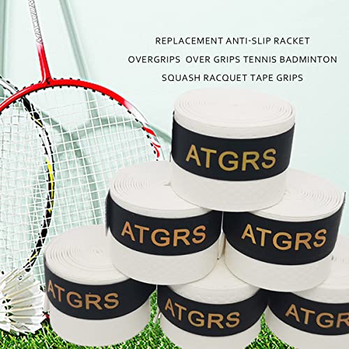 Tennis Grip Tennis Racket Grip Tape Absorbent Anti-Slip Tennis Overgrip for Tennis Badminton Pickleball Racquet Handle Overgrips and Overwraps, Embossed Surface - color: 6 Red Grips