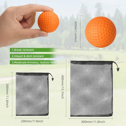 ZenNex 120 Pcs Foam Golf Practice Balls，Lifelike Touch, Durable Construction, Restricted Flight Distance, Ideal for Indoor and Outdoor Practice and Party Decoration.