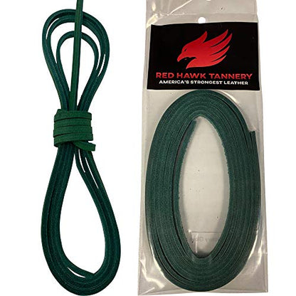 Glove Lace 3/16”x72” Baseball Glove Lace Pack - Glove Relacing - color: Forest