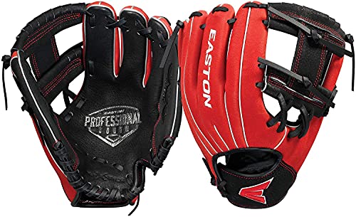 Easton Easton | Professional Youth Baseball Glove | Size 10" - I-Web | Multiple Styles - color: I-Web | Black / Red