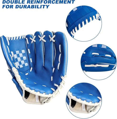 Baseball Glove,Baseball Softball Mitt,Ergonomic Design - Comfortable and Durable Mitt for Kids Youth Adults Training and Beginner