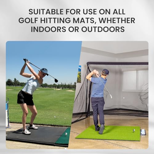 Amy Sport Golf Rubber Tee Adjustable Value 3 or 6 Pack, Unbreakable Durable Tee for Mat Driving Range Indoor Simulator, Adjustable Height from 2.1" to 2.9"