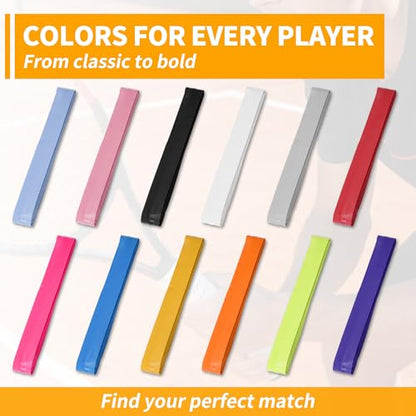 2 Pcs Tennis Racket Grip Tape, Dry Tennis Overgrip Tape, Anti-Slip Absorbent Grip, Racket Overgrip Tape - color: Pink, size: Textured-43.3"x1"x0.03"