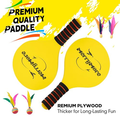 6ft Portable Pickleball & Paddle Ball Set: Easy Setup Paddle Game with Net, Similar to Badminton, Pingpong, and Jianzi, All-in-1 Set for Lawn, Backyard, Camping, Beach Indoor & Outdoor
