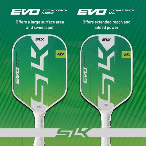 2025 SLK Evo Control MAX Pickleball Paddle Bundle | 2 x Citron Paddles + 12 Pack Pickleballs