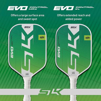 2025 SLK Evo Control MAX Pickleball Paddle Bundle | 2 x Citron Paddles + 12 Pack Pickleballs