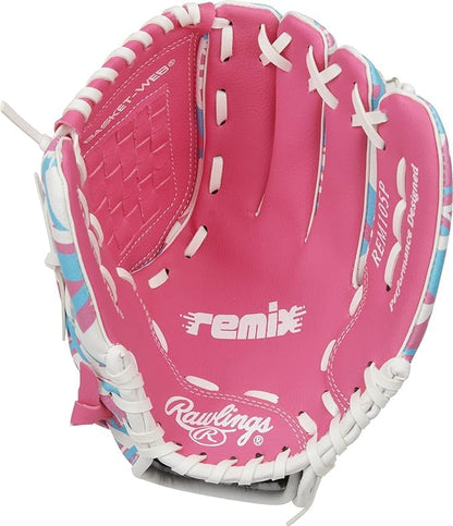 Rawlings | Remix T-Ball & Youth Baseball/Softball Glove | Sizes 9" - 10.5"