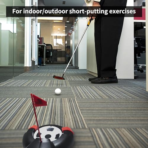 Golf Automatic Putting Ball Return Cup ，Putting Practice Automatic Putting Machine，Golf Cup Training Aid, Putting Returner for Indoor Outdoor Office Practic Golf Training Aids