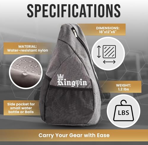 Tennis Bag – Water-Resistant Sports Backpack with Adjustable Strap, Multiple Compartments & Lightweight Design – Ideal for Outdoor Courts, Practice & Travel