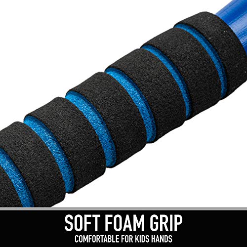 Franklin Sports MLB Jumbo Kids Plastic Baseball Bat - Backyard Bat with Large Barrel for Toddlers - Fat Plastic Bat - color: Blue