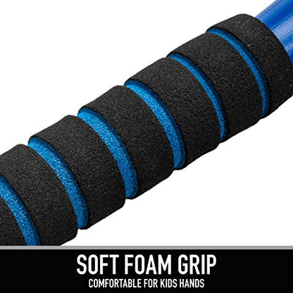 Franklin Sports MLB Jumbo Kids Plastic Baseball Bat - Backyard Bat with Large Barrel for Toddlers - Fat Plastic Bat - color: Blue