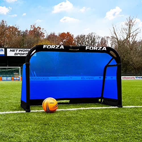 FORZA Aluminum POD Soccer Goals | PRO ALU50 Folding Soccer Goal - Fold-Away & Freestanding Target Goals - x4 Sizes and x9 Colors - color: Electric Blue, size: 4ft x 2.5ft