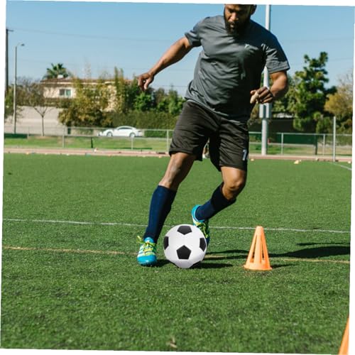 Mikinona Size 5 Soccer Ball for Training and Outdoor Play, Pu Machine-Seamed Football, Sturdy Youth Soccer Ball for 11-a-Side Matches and Practice