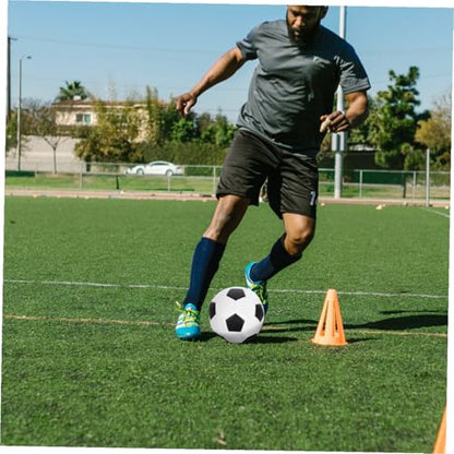 Mikinona Size 5 Soccer Ball for Training and Outdoor Play, Pu Machine-Seamed Football, Sturdy Youth Soccer Ball for 11-a-Side Matches and Practice
