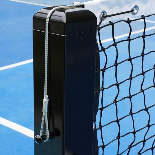 USAPA/IFP Portable Pickleball Net with Wheels-Heavy-Duty 75mm Aluminum Rust-Resistant Professional Net System for Commercial Court, Backyard, Driveway & Tournament Play