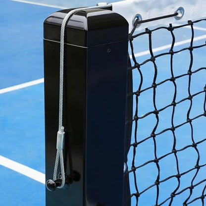 USAPA/IFP Portable Pickleball Net with Wheels-Heavy-Duty 75mm Aluminum Rust-Resistant Professional Net System for Commercial Court, Backyard, Driveway & Tournament Play