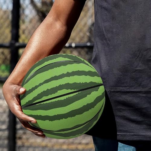 PU Leather Basketball with a String Bag Size 5, Size 7 Ideal Gift for Boys Girls Cool Basketball The Room Decorated