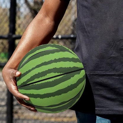 PU Leather Basketball with a String Bag Size 5, Size 7 Ideal Gift for Boys Girls Cool Basketball The Room Decorated