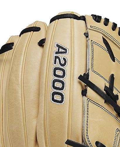 Wilson A2000 Pitcher's Baseball Gloves - color: Blonde, size: 12"