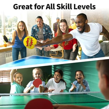 Custom Ping Pong Paddle – Add Your Name or Message – Funny & Personalized Gift for Table Tennis Lovers – Durable Racket for Casual Play – Choose from 4 Unique Designs Printed on Bumpy Rubber - style: Queen of Pong
