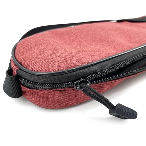 Single Tennis Racket Cover Lightweight Padded Tennis Racquet Bag - color: Red, size: Large