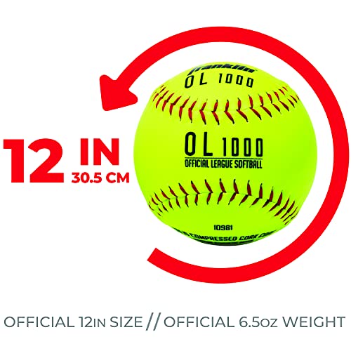 Franklin Sports Practice Softballs Youth Softballs Great for Kids and Girls Fastpitch Players Perfect for Practice