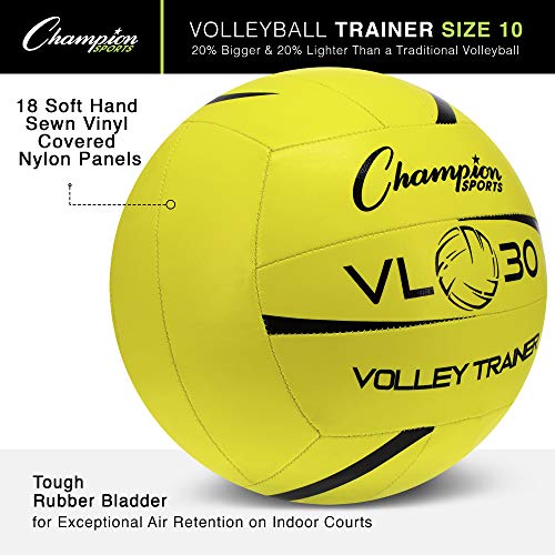 Champion Sports Volleyball Trainers – Lightweight Training Volleyballs, Soft Vinyl Panels, Multiple Sizes
