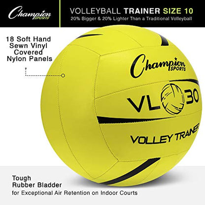 Champion Sports Volleyball Trainers – Lightweight Training Volleyballs, Soft Vinyl Panels, Multiple Sizes