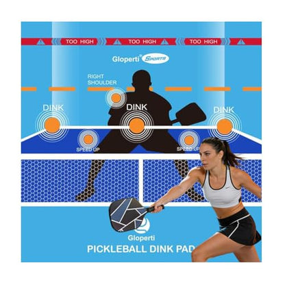 Pickleball Practice Pad，Portable Pickleball Practice Wall with High-Tack Backing for Indoor/Outdoor Use, Perfect for Dinks, Volleys & Kitchen Drills