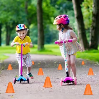 Syhood 240 Pcs 3'' Mini Agility Cones for Kids Soccer Cones for Training Construction Basketball Practice Equipment Plastic Field Marker Cone for Roller Skating Outdoor Indoor Sports Activity