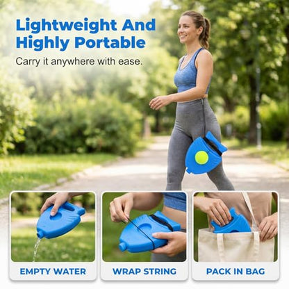 Tennis Ball Training Baseboard,Tennis Trainer Equipment Set,Tennis Rebounder with Weighted Base,Tennis Trainer Ball with String, Multifunctional Tennis Solo Practice Kit - color: 1PC