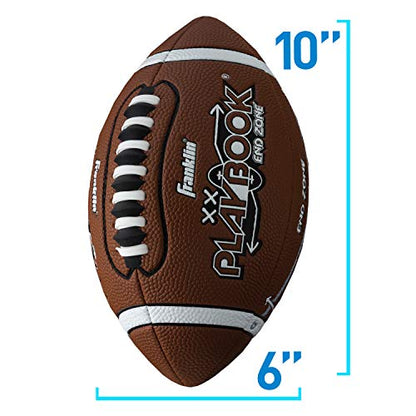 Franklin Sports Youth Football Playbook - Junior Football with Route Diagrams - Small, Perfect for Peewee and Youth