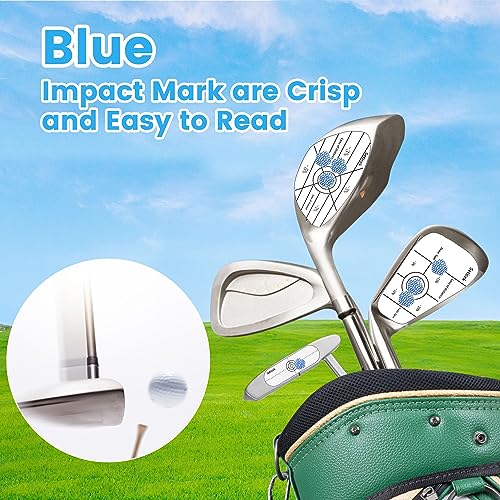 Seticek Golf Impact Tape Labels ｜Self-Teaching Sweet Spot and Consistency Analysis ｜ Improve Golf Swing Accuracy and Distance - color: 150PC-RIGHT HANDED GOLFER