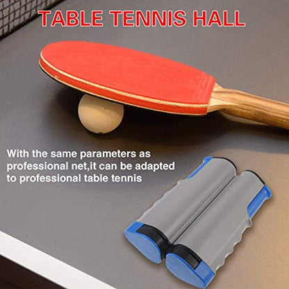 Retractable, Portable Table Tennis Net, Perfect for Table Tennis Table, Office, Kitchen or Dining Table