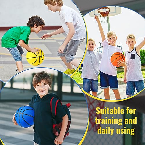 Jerify 12 Pack Official Size Rubber Basketballs for Kids Child Junior Youth Indoor Outdoor Sports Basket Balls with Pump Back to School Student Gifts Operation Christmas Bulk Items - size: Size 5, 27.5"
