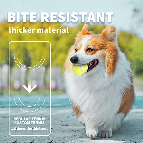 ALL FOR PAWS Interactive Super Bounce Tennis Balls Dog Toy, Pet Safe Toys for Exercise and Training, 2.5 Inch Diameter (6 Pack) - size: 2.5 Inch