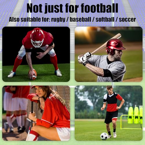 10pcs Football Play Wristbands, Triple Window Quarterback Playbook Wristband for Signs Rugby Armband with Blank Play Sheets for Flag Football Softball Soccer and Sports (Black)