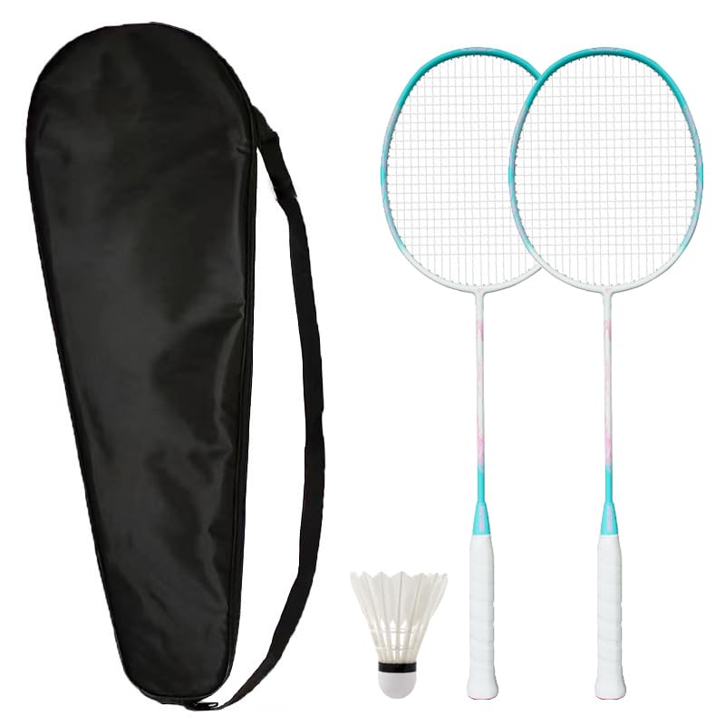 Badminton Racquet Bag with Shoulder Strap Lightweight Badminton Racquets Cover Protective Carry Case Carrying Bag Protector Organizer for Badminton Rackets Set Birdies Shuttlecocks
