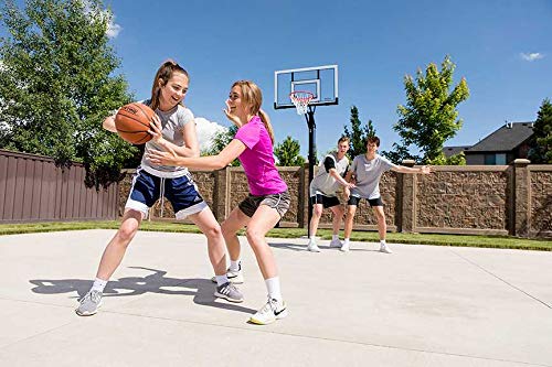 Lifetime Adjustable In-Ground Basketball Hoop, Power Lift Height Adjustment 7.5-10 Ft, 54-Inch Acrylic Backboard, Slam-It Pro Rim, Steel-Framed, All-Weather Net