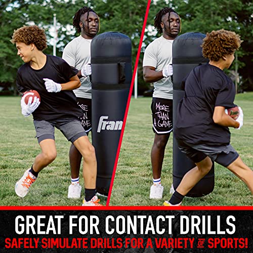 Franklin Sports Inflatable Football Tackling Dummy - Training Dummies for Football, Martial Arts + Wrestling Practice - Inflatable Blocking + Tackling Dummy for Practice - 51" Inches