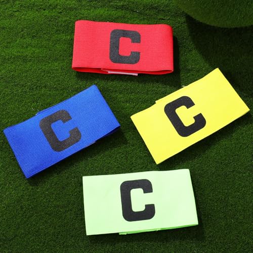 Sosoport Sports Captain Arm Signs 8 Pcs Football Team Armbands Fine Craftsmanship for Soccer Football Games