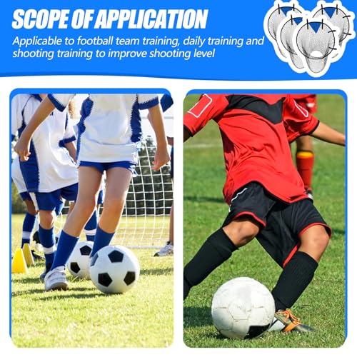 Lenwen Soccer Goal Target Net Top Bins Training Equipment 23 in Soccer Target for Goal Training Easy to Attach Detach Ball Top Bin for Football Shooting Accuracy Practice Equipment Trainer Gift